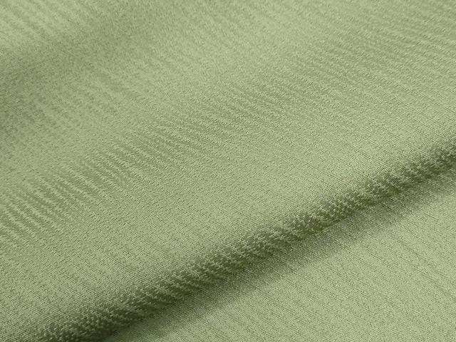 平和屋着物●上質な色無地　霞地紋　柳染色　正絹　逸品　未使用　CABM4526yc