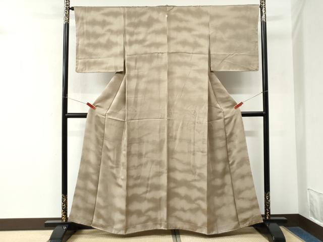 平和屋着物●上質な小紋　霞文　正絹　逸品　未使用　CABM4529yc