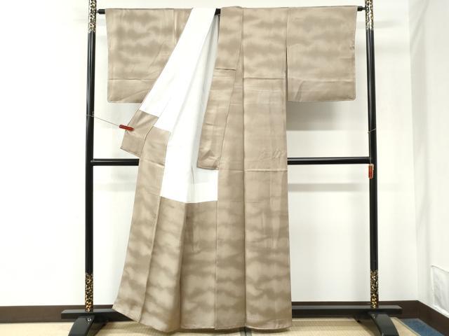 平和屋着物●上質な小紋　霞文　正絹　逸品　未使用　CABM4529yc