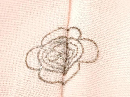平和屋着物●上質な小紋　地紋起こし　薔薇　正絹　逸品　未使用　CABM4533yc