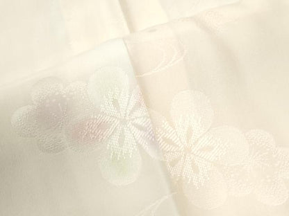 平和屋着物●長襦袢　無双仕立て　流水簪舞花地紋　暈し染め　正絹　逸品　CABM4538yc