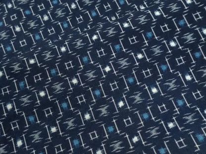 平和屋着物●久留米絣　吉祥文　綿　逸品　CABM4574yc