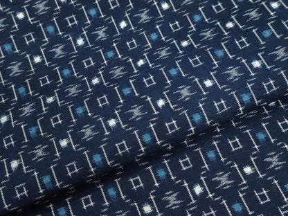 平和屋着物●久留米絣　吉祥文　綿　逸品　CABM4574yc