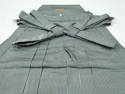 平和屋着物●男性　行灯袴　間道　正絹　逸品　CABM4576yc