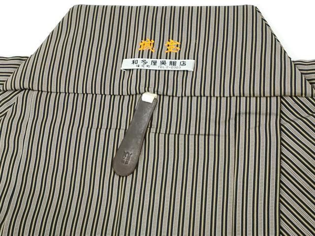 平和屋着物●男性　行灯袴　間道　正絹　逸品　CABM4577yc