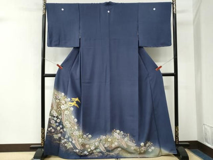 平和屋着物●豪華色留袖　駒刺繍　辻が花　暈し染め　金彩　正絹　逸品　未使用　CABM4587yc