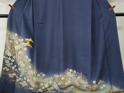 平和屋着物●豪華色留袖　駒刺繍　辻が花　暈し染め　金彩　正絹　逸品　未使用　CABM4587yc