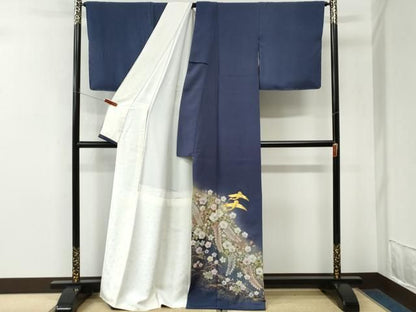 平和屋着物●豪華色留袖　駒刺繍　辻が花　暈し染め　金彩　正絹　逸品　未使用　CABM4587yc