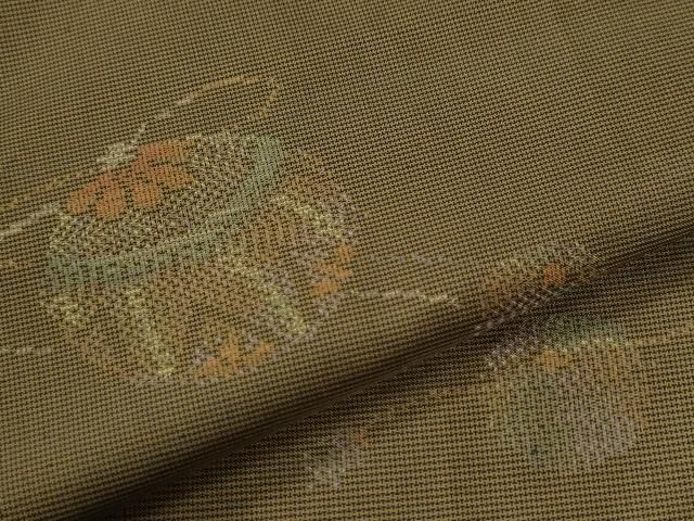 平和屋着物●色留訪問着　本場大島紬　毬舞花文　正絹　逸品　CABM4591yc