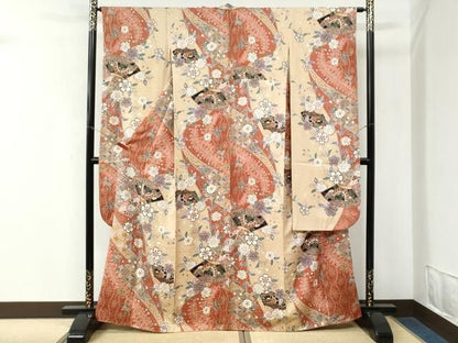 平和屋着物●豪華振袖　辻が花　金彩　正絹　逸品　CABM4608yc