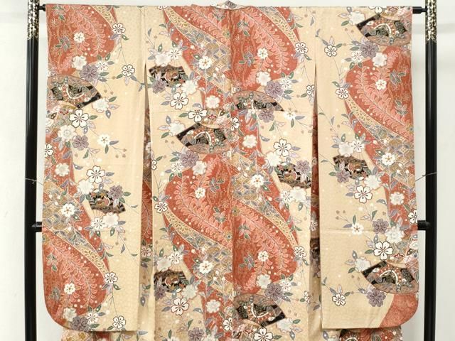 平和屋着物●豪華振袖　辻が花　金彩　正絹　逸品　CABM4608yc