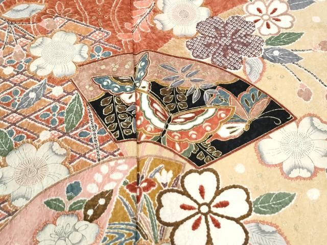 平和屋着物●豪華振袖　辻が花　金彩　正絹　逸品　CABM4608yc