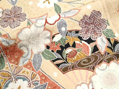 平和屋着物●豪華振袖　辻が花　金彩　正絹　逸品　CABM4608yc