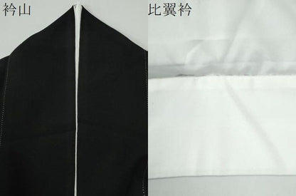 平和屋着物●豪華黒留袖　牡丹舞桜文　暈し染め　金彩　ロング丈　正絹　逸品　CABM4609yc