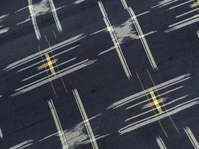 平和屋着物●本場琉球絣　紬　赤嶺猛作　証紙付き　正絹　逸品　CABM4619yc