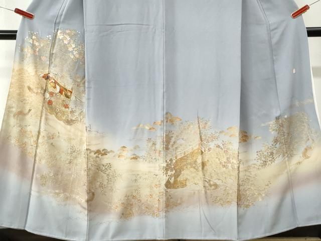 平和屋着物●豪華色留袖　作家物　駒刺繍　霞文鳳凰草花文　暈し染め　金彩　正絹　逸品　CABM4620yc