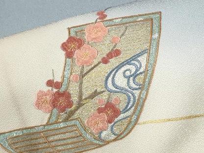 平和屋着物●豪華色留袖　刺繍　短冊人物檜扇吉祥花文　暈し染め　金彩　正絹　逸品　CABM4623yc