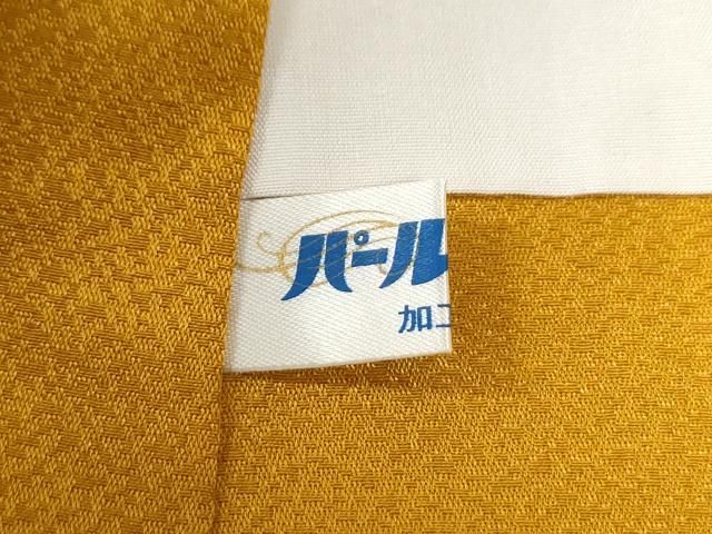 平和屋着物●豪華振袖・長襦袢セット　刺繍　牡丹枝垂れ花松文　金彩　半衿刺繍　正絹　逸品　CABM4638yc