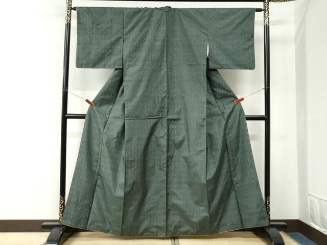 平和屋着物●本場大島紬　7マルキ　十字絣　正絹　逸品　CABM4644yc
