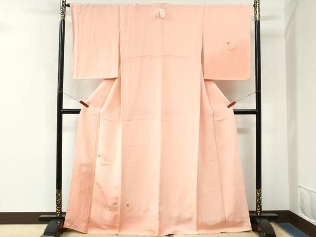 平和屋着物●訪問着　総刺繍　溢れ松葉　橘　暈し染め　金糸　鬼しぼ縮緬　正絹　逸品　未使用　CABM4648yc