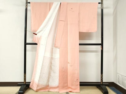 平和屋着物●訪問着　総刺繍　溢れ松葉　橘　暈し染め　金糸　鬼しぼ縮緬　正絹　逸品　未使用　CABM4648yc