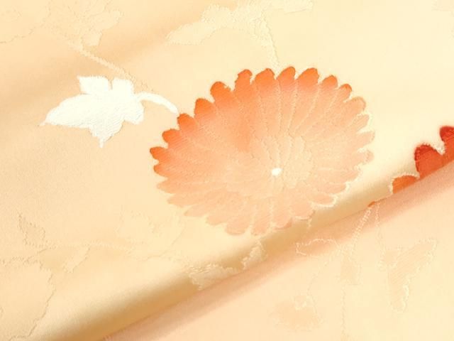 平和屋着物●上質な小紋　地紋起こし　枝菊文　暈し染め　正絹　逸品　CABM4649yc
