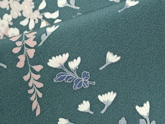 平和屋着物●訪問着　友禅　童子枝垂れ花文　正絹　逸品　CABM4658yc