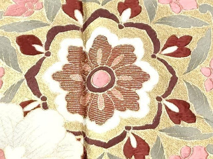 平和屋着物●豪華色留袖　葡萄花唐草文　金彩　正絹　逸品　CABM4676yc