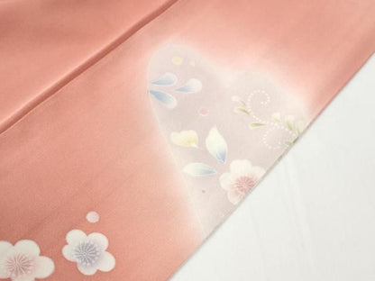 平和屋着物●訪問着　駒刺繍　菊花唐草文　暈し染め　金彩　正絹　逸品　CABM4685yc