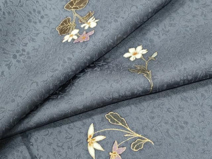 平和屋着物●上質な小紋　草花文　金彩　正絹　逸品　CABM4691yc