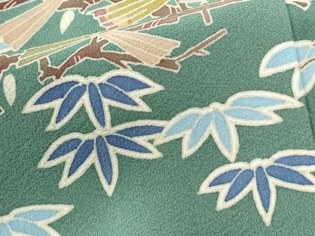 平和屋着物●本加賀友禅作家　魚津誠　色留袖　枝松笹文　暈し染め　正絹　逸品　CABM4707yc