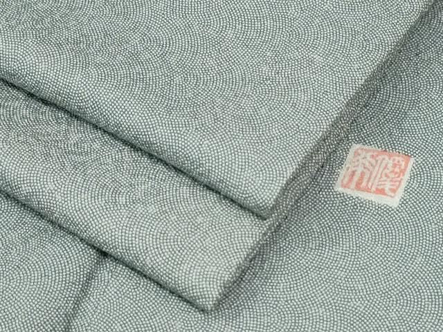 平和屋着物●江戸小紋　作家物　鮫小紋柄　正絹　逸品　CABM4712yc