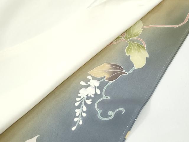 平和屋着物●豪華色留袖　駒刺繍　陶器枝垂れ花文　暈し染め　金彩　正絹　逸品　CABM4715yc