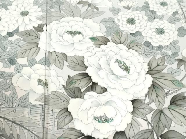 平和屋着物●豪華色留袖　高橋一海　牡丹花車文　暈し染め　金彩　正絹　逸品　CABM4718yc