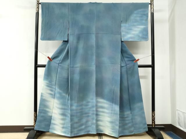 平和屋着物●虹色創家　本郷大田子　訪問着　霞文　暈し染め　鬼しぼ縮緬　正絹　逸品　CABM4728yc