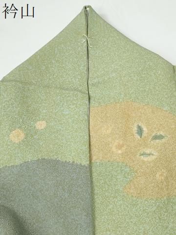 平和屋着物●京友禅の第一人者　松井青々　訪問着　駒刺繍　道長草花文　金彩　正絹　逸品　CABM4742yc
