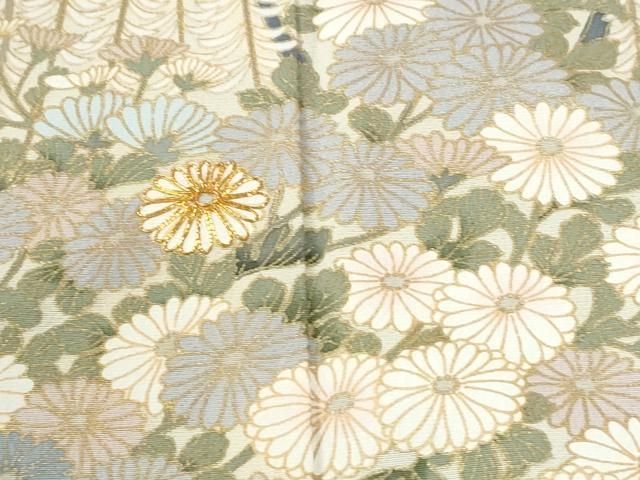 平和屋着物●豪華色留袖　駒刺繍　流水枝垂れ柳枝花文　暈し染め　金彩　正絹　逸品　CABM4746yc