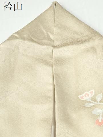 平和屋着物●訪問着　駒刺繍　花蝶文　金彩　正絹　逸品　CABM4750yc