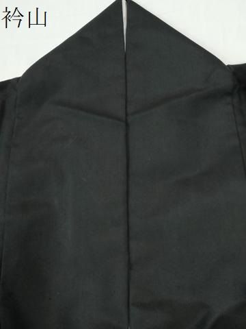平和屋着物●訪問着　紬地　横段舞花文　黒地　正絹　逸品　CABM4751yc