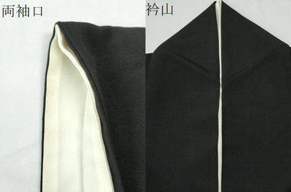 平和屋着物●豪華黒留袖　駒刺繍　舞花文　金彩　正絹　逸品　CABM4754yc