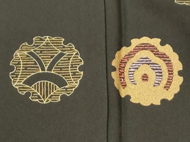 平和屋着物●訪問着　刺繍　雪輪吉祥文　金彩　正絹　逸品　未使用　CABM4762yc
