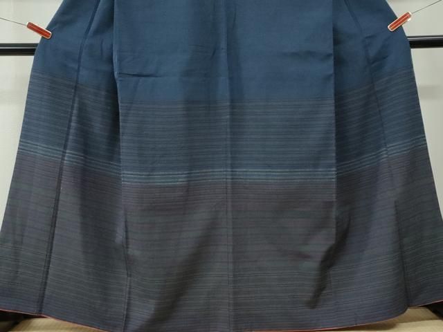 平和屋着物●白鷹お召　訪問着　間道　正絹　逸品　CABM4770yc