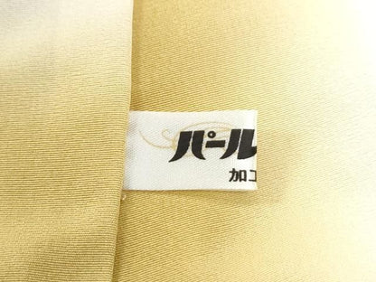 平和屋着物●訪問着　紬地　作家物　金閣寺　金彩　正絹　逸品　CABM4775yc