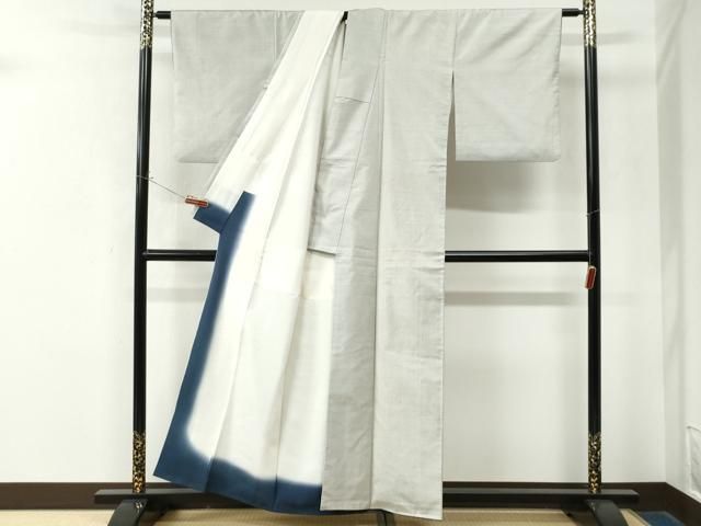 平和屋着物●本場大島紬　白大島　100亀甲　総詰め　正絹　逸品　CABM4782yc