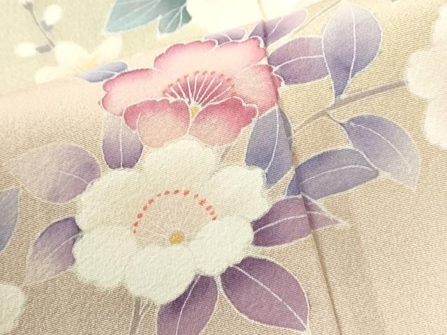平和屋着物●訪問着　友禅　枝花文　暈し染め　正絹　逸品　未使用　CABM4787yc