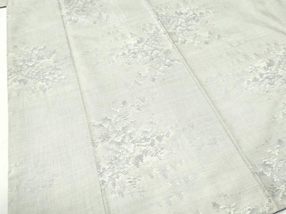 平和屋着物●本場大島紬　白大島　9マルキ　樹林風景文　正絹　逸品　CABM4791yc