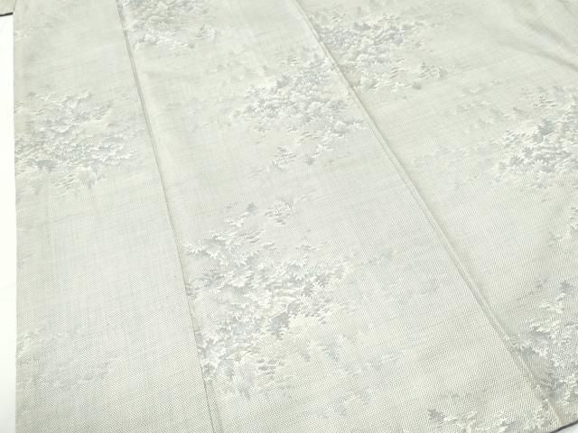 平和屋着物●本場大島紬　白大島　9マルキ　樹林風景文　正絹　逸品　CABM4791yc