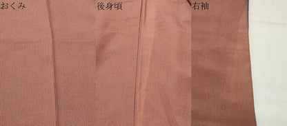 平和屋着物●江戸小紋　廣瀬陽訪作　万筋　煤色×赤丹色　正絹　逸品　CABM4819gh