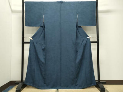 平和屋着物●上質な色無地　霞地紋　褐返色　正絹　逸品　未使用　CABM4820gh