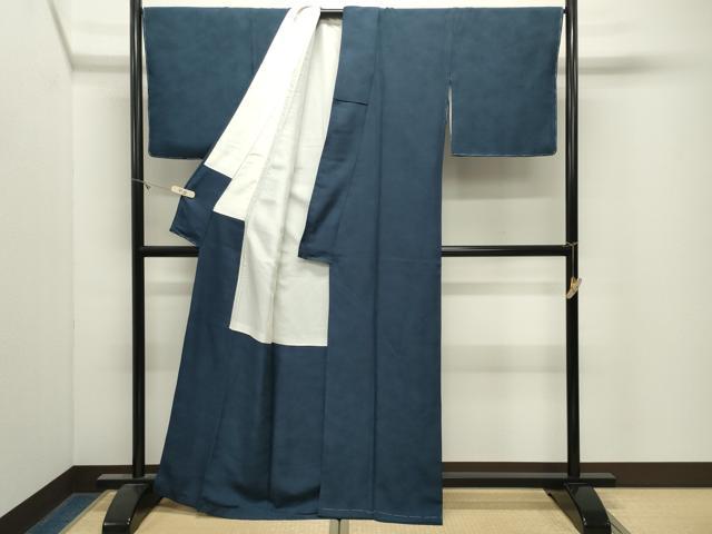 平和屋着物●上質な色無地　霞地紋　褐返色　正絹　逸品　未使用　CABM4820gh